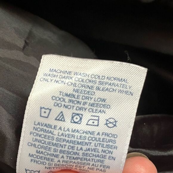 Lands End Black Down Puffer Jacket. Size Small. - Picture 2 of 7